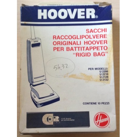 SACCHETTI ASPIRAPOLVERE HOOVER COMPATIBILE CON VARI MODELLI 10 PEZZI (COD 5432)  NUOVO