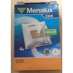 SACCHETTI ASPIRAPOLVERE MENALUX 2306P COMPATIBILE CON VARI MODELLI 4 PEZZI (COD 29412)  NUOVO