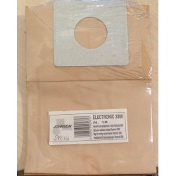 SACCHETTI ASPIRAPOLVERE JHONSON ELETTRODOMESTICI SPA ELECTRONIC 2000 N.10 (COD 28004) 10 PEZZI  NUOVO