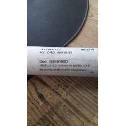 profilo led 1043mm dx micro 12x11 ital pek cod. 08616160D