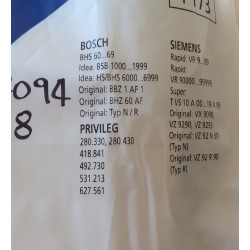 SACCHETTI ASPIRAPOLVERE MENALUX  T173  COMPATIBILE CON VARI MODELLI DI ASPIRAPOLVERE (COD 17094) 8 PEZZI  NUOVO