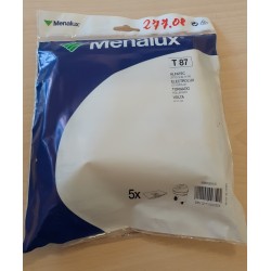 SACCHETTI ASPIRAPOLVERE MENALUX T87 COMPATIBILE CON VARI MODELLI DI ASPIRAPOLVERE (COD 277.08) 5 PEZZI  NUOVO