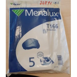 SACCHETTI ASPIRAPOLVERE MENALUX T166 COMPATIBILE CON VARI MODELLI DI ASPIRAPOLVERE (COD 247.91) 5 PEZZI  NUOVO