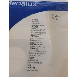 SACCHETTI ASPIRAPOLVERE MENALUX  S27  COMPATIBILE CON VARI MODELLI DI ASPIRAPOLVERE (COD 182.11) 5 PEZZI  NUOVO