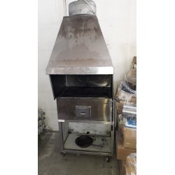 griglia romagna a carbone con un braciere usato buono in ottime condizioni