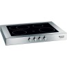 piano cottura Hotpoint XBC 901 K Nero, Argento, Superficie piana, Alogeno, Vetro-ceramica.