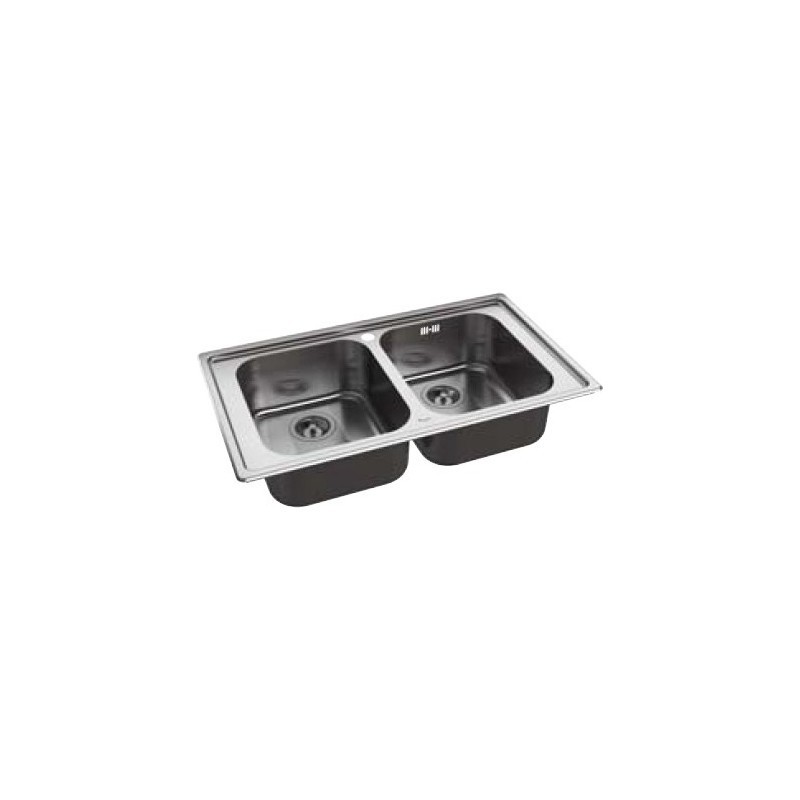 lavello WHIRLPOOL AMB814IX 2 vasche