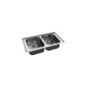 lavello WHIRLPOOL AMB814IX 2 vasche
