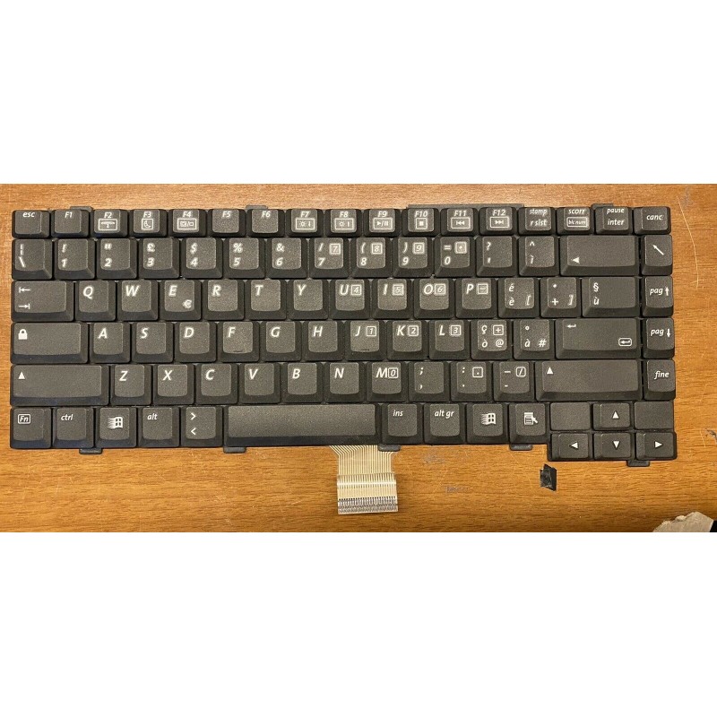 Tastiera notebook Compaq Evo N1000c / N1020v 285530-061 MOD. K990103F1 S/N: 20031400426  USATO