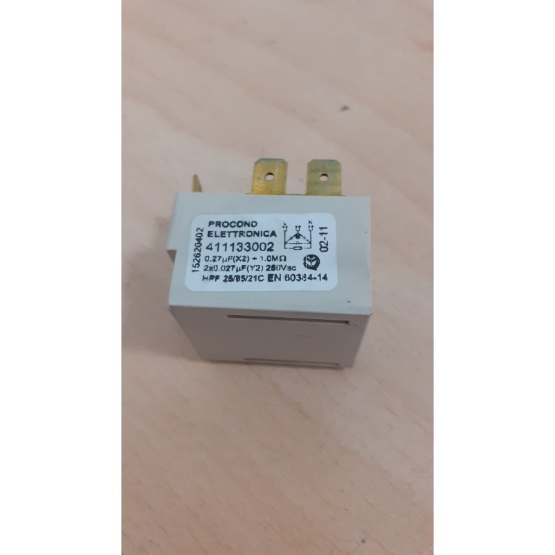 Condensatore filtro antidisturbo lavastoviglie Electrolux TT800 / RSF63009S / REX TT010E  cod 411133002  o 1526204027  USATO