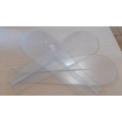 SET DI 3 PALE FRIZZI TRASPARENTE 813 FRI PAT 411  NUOVO