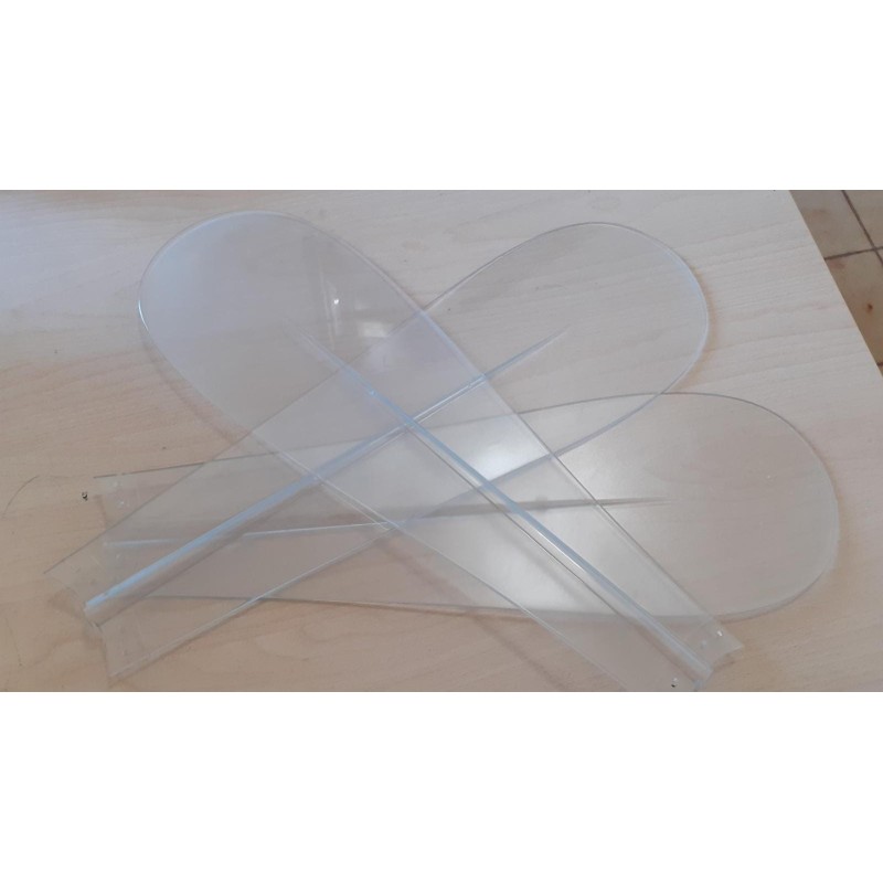 SET DI 3 PALE FRIZZI TRASPARENTE 813 FRI PAT 411  NUOVO