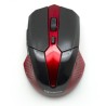 Mouse Ottico 6D Micro Ricevitore USB Wireless 800-1600 dpi Nero/Rosso   NUOVO