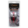 Mouse Ottico 6D Micro Ricevitore USB Wireless 800-1600 dpi Nero/Rosso   NUOVO