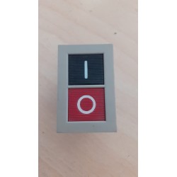 PULSANTE  SENZA CONTATTO 0 1 ROSSO E NERO  NUOVO
