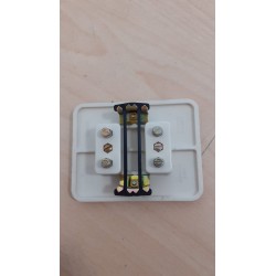 DOPPIA  PRESA BTICINO SERIE DOMINO  2X   PER SCATOLA ROTONDA  10A-250V  15A-125V  NUOVO