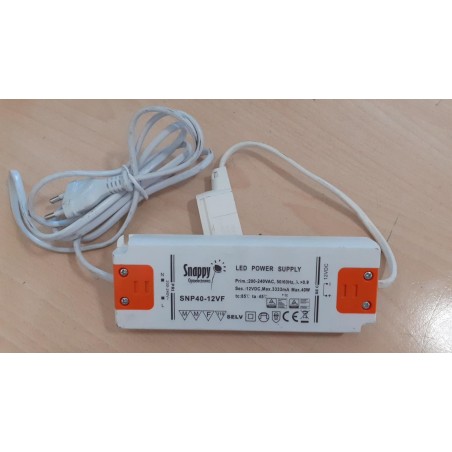 ALIMENTATORE LED SNAPPY  SNP40-12VF  40W / 12V  USATO