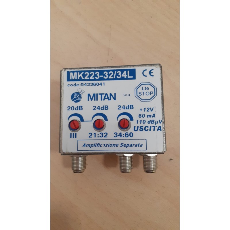 AMPLIFICAZIONE SEPARATA   MITAN  MK223-32/34L   COD 54336041  USATO
