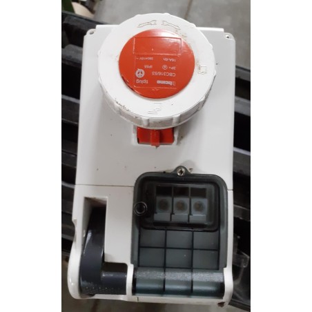 Presa Bticino interbloccata 3p+T 16A 380V rossa IP55 CBC316/53   USATO