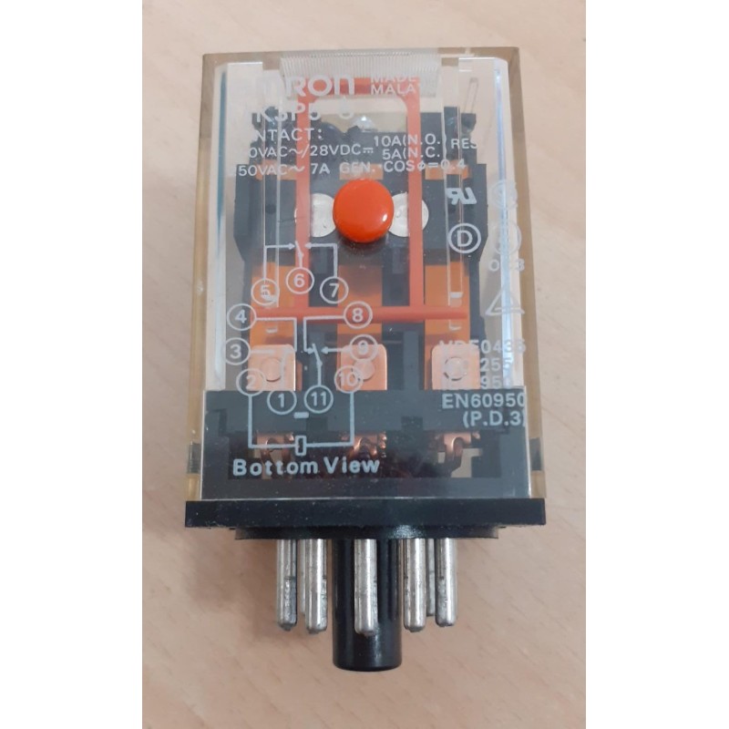 Omron relè MK3P5-S 250 VAC - 28 VDC   1922W2  11 PIN  NUOVO