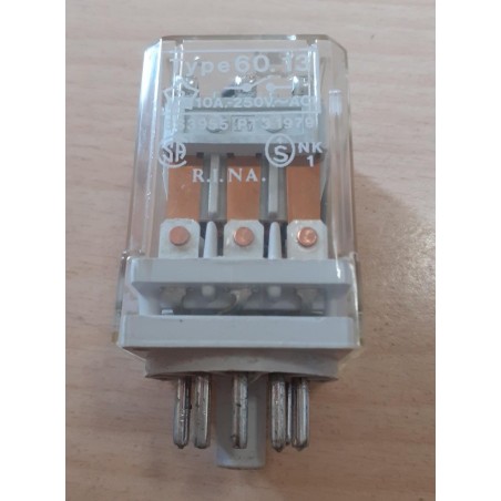RELE' FINDER TYPE 60.13 10A 250V AC1 BS3955  PT3 1979 12V AC    NUOVO