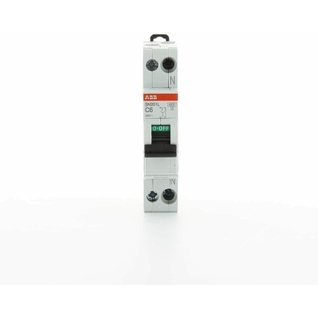 INTERRUTTORE MAGNETOTERMICO ABB  SN201L C6 /  2CSS245101R0064   230V  USATO