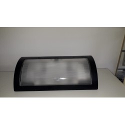prisma plafoniera 2x40w rettangolare nera serie FOLIO