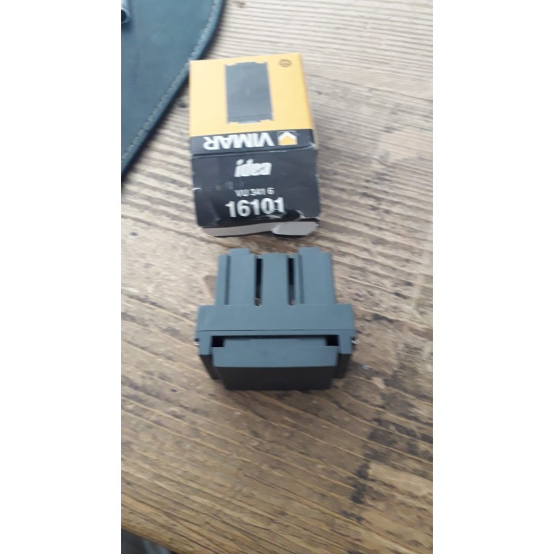 VIMAR Pulsante 1P NO 16A grigio  16101
