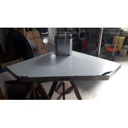 TECNOWIND Cappa Cucina Aspirante ad Angolo Larghezza 100 cm Profondità 100 cm colore Acciaio