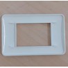 Placca Legrand serie Cross 3 posti bianca ART. 680543  NUOVO