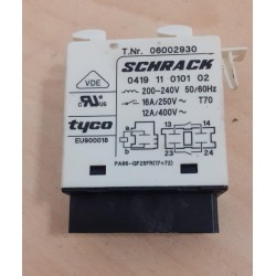 Relè Schrack per lavastoviglie Miele Polaris 2 Type. HG03 COD. 06002930  200-240V 50/60Hz 16A  USATO