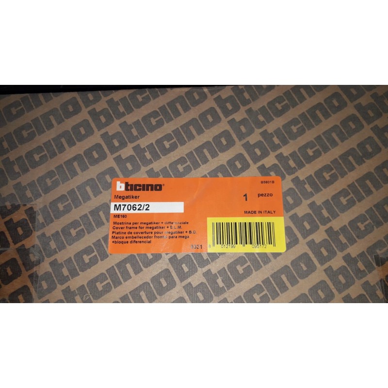 Bticino M7062/2 Mega Me160 - Mostrina interr Diff