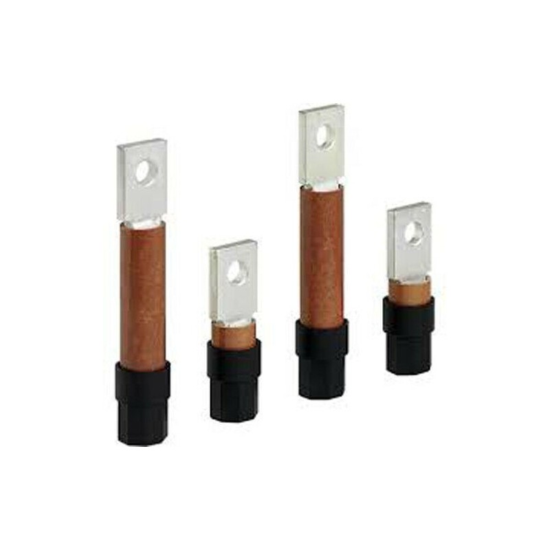 Bticino M7151/P - Set di 8 attacchi posteriori in piatto per M160-250 - 4P (orientabili a 45 gradi)