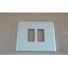 BTICINO MAGIC 502/12X PLACCA 2 POSTI ALLUMINIO OXIDAL KIT 2 PEZZI