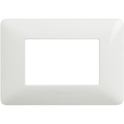 BTicino Matix AM4803BBN Placca 3 Moduli, Bianco, 1 pezzo