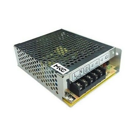 ALIMENTATORE A TENSIONE COSTANTE 12VDC 25W CONNESSIONE MORSETTI A VITE MKC LIGHT MKC25-12IM