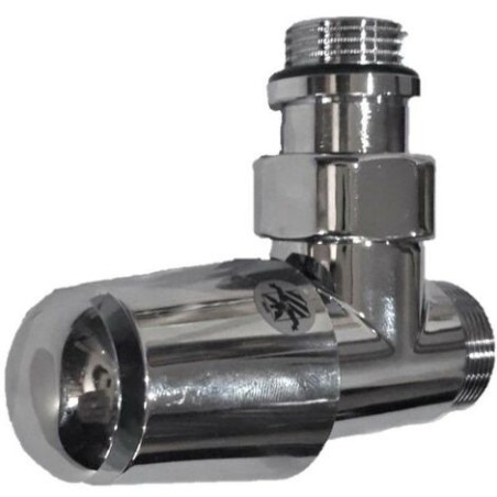 Brem Valvola Ton a Squadra finitura Cromo misure 1/2"x 24/19 codice B623 CROMO Attacco intercambiabile