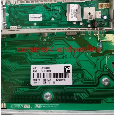 SCHEDA COMANDI LED 726683-06 / 132424237 PER LAVATRICE REX RWP 10075W USATO VLX