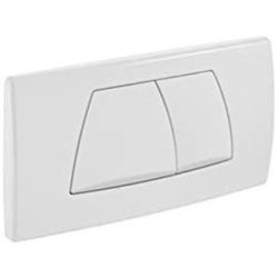 GEBERIT serie 115.888.11.1 Placca bianca per cassetta incasso Twinline 2 pulsanti
