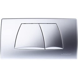 Geberit – Pulsante Geberit Twinline, per doppio volume di scarico cromato Brill ante, 115.888.21.1)