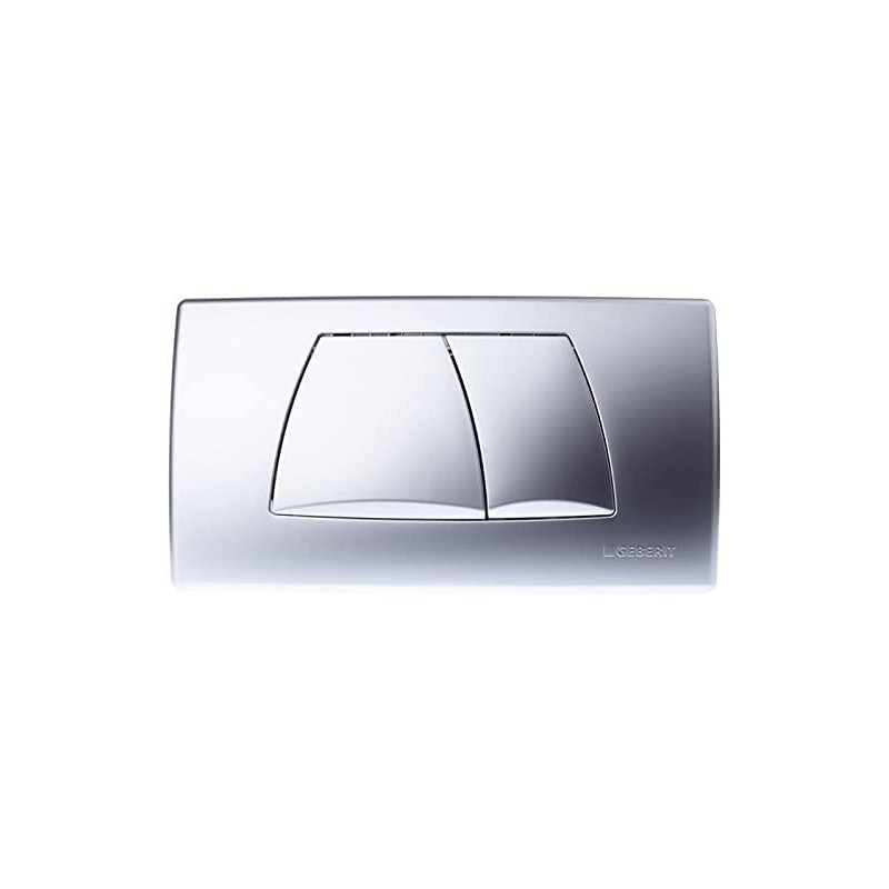 Geberit – Pulsante Geberit Twinline, per doppio volume di scarico cromato Brill ante, 115.888.21.1)