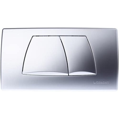 Geberit – Pulsante Geberit Twinline, per doppio volume di scarico cromato Brill ante, 115.888.21.1)