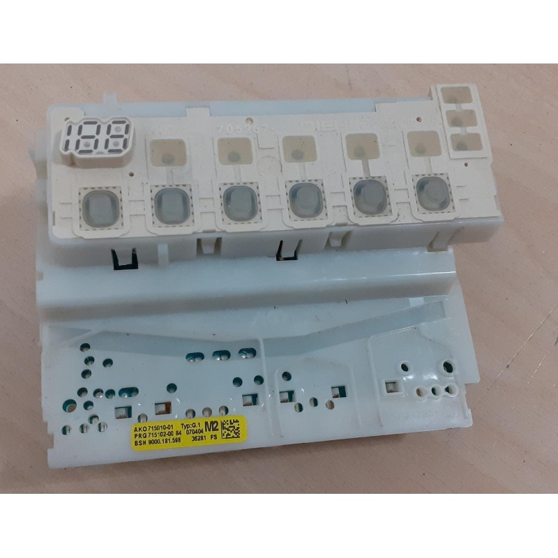 MODULO DI CONTROLLO PER LAVASTOVIGLIE BOSCH COD. AKO 715010-01 Typ. G.1  M2