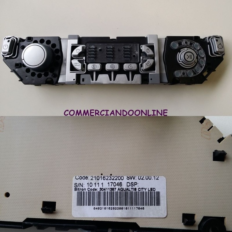 SCHEDA COMANDI LED COD. 21016232200 PER LAVATRICE ARISTON AQ7L 05 U IT USATO VLX
