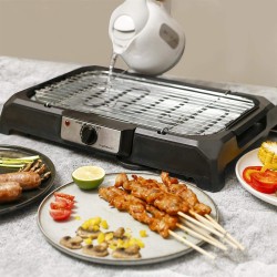 Aigostar Lava 31LDQ - Griglia senza fumo, griglia per barbecue elettrica interna compatta e portatile,nuovo