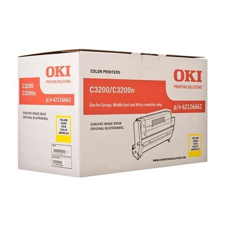 Tamburo Oki 42126662 originale GIALLO imballo danneggiato