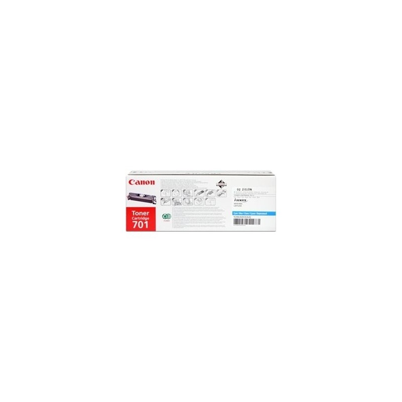 Canon 9286A003|701C Toner ciano,  per I-Sensys LBP-5200/MF 8180 c/Laserbase MF 8180 c
