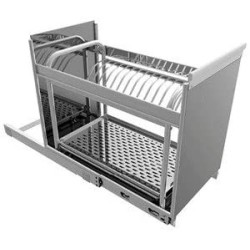 Scolapiatti acciaio Inox  SBE 1 con base estraibile Lavenox - 42