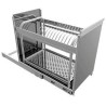 Scolapiatti acciaio Inox  SBE 1 con base estraibile Lavenox - 42