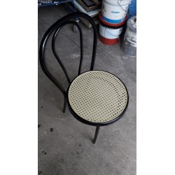 Sedia per bar,ristorante,locale,seduta finta paglia VIENNA,THONET nera usate